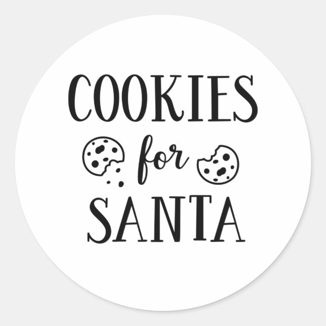 Cookies für Weihnachtsgeschenke Runder Aufkleber (Vorderseite)