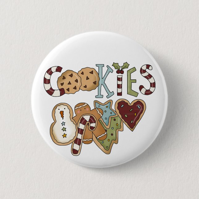 Cookies für Weihnachtsgeschenke und Geschenke Button (Vorderseite)