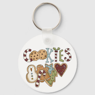 Cookies für Weihnachtsgeschenke und Geschenke Schlüsselanhänger