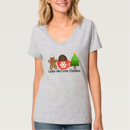 Cookies, heiße Schokolade und Weihnachten T-Shirt