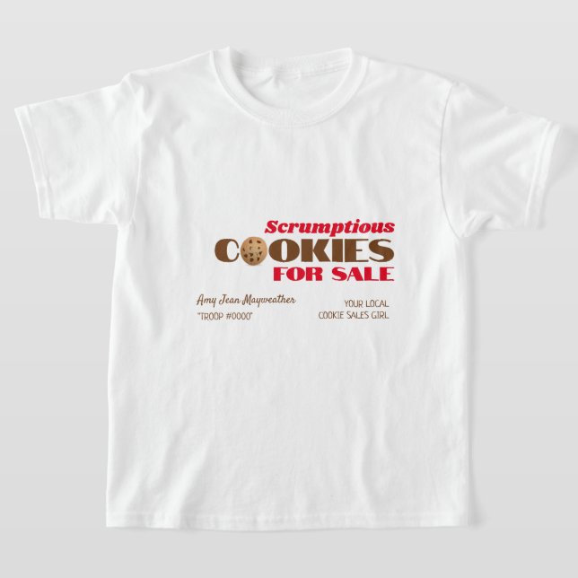Cookies-Logo, Werbemittel für den Verkauf von Cook T-Shirt (Ablage )