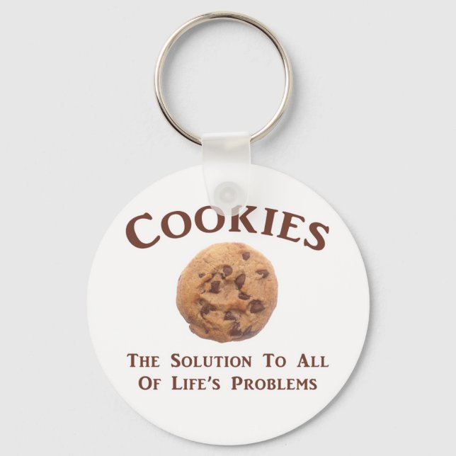 Cookies lösen Probleme Schlüsselanhänger (Vorderseite)
