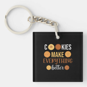 Cookies machen alles besser schlüsselanhänger