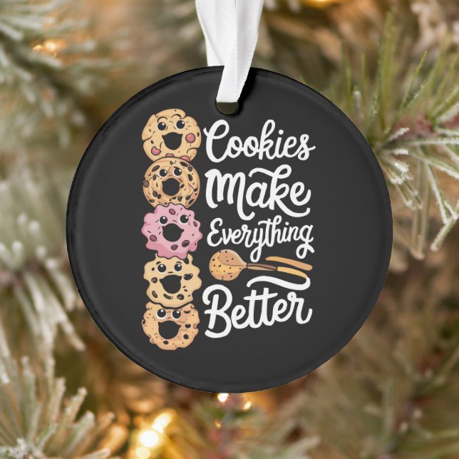 Cookies machen alles besser Weihnachten Ornament (Baum)