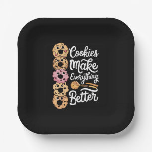 Cookies machen alles besser Weihnachten Pappteller