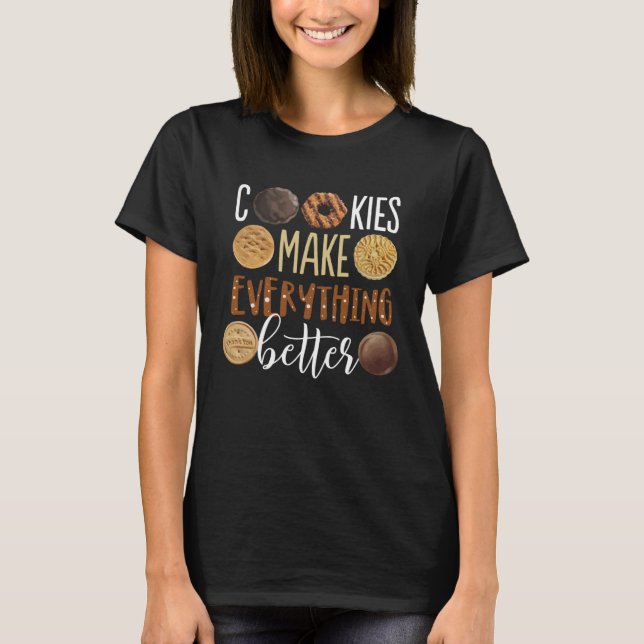 Cookies make everything better  Christmas T-Shirt (Vorderseite)