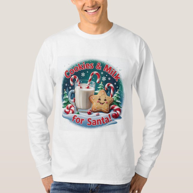Cookies & Milk Men's Long Sleeve T - Shirt - Festl (Vorderseite)