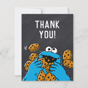 Cookies Monster Anniversaire Chalkboard Merci