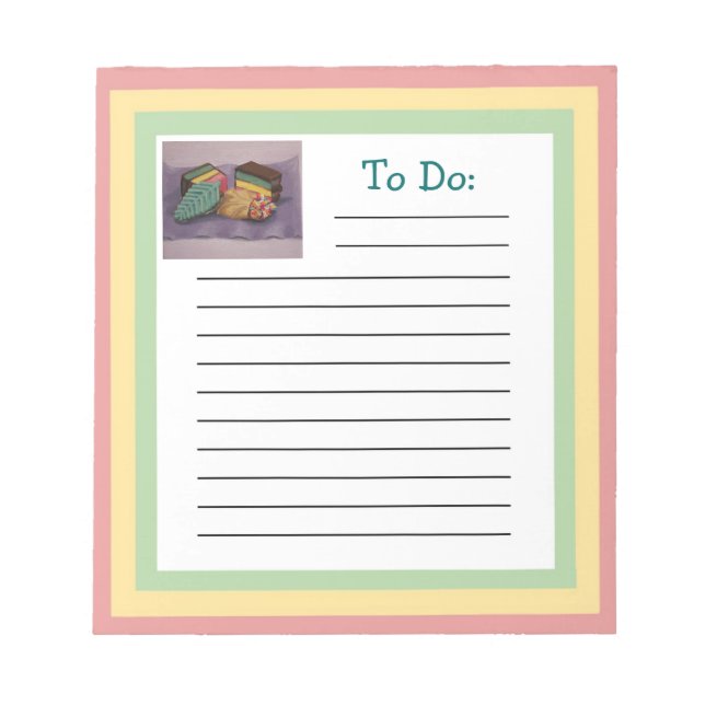 Cookies Notepad Notizblock (Vorderseite)