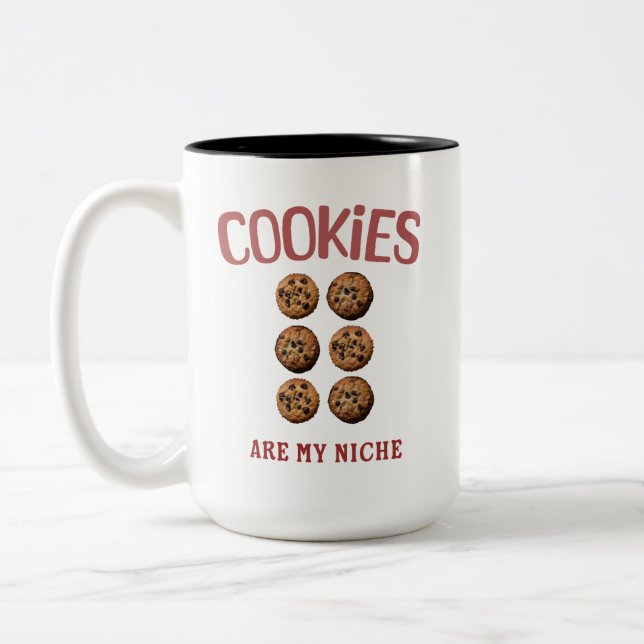 Cookies sind meine Nische Zweifarbige Tasse (Links)