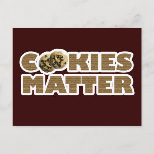 Cookies sind wichtig postkarte
