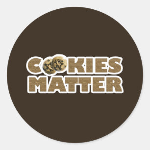 Cookies sind wichtig runder aufkleber