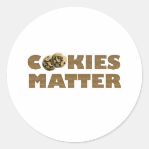 Cookies sind wichtig runder aufkleber