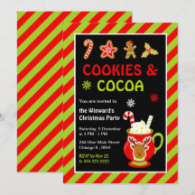 Cookies und heißes Kakao Weihnachtsgebäck Party