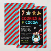 Cookies und heißes Kakao Weihnachtsgebäck Party