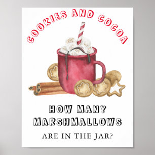 Cookies und Kakao Guess wie viele MARSHMALLOWS Poster
