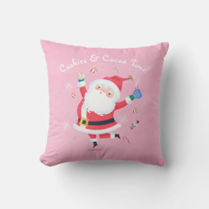 Cookies und Kakao Niedliche Santa Pink Kröte Kisse Kissen