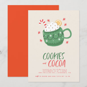 Cookies und Kakao-Party Einladung