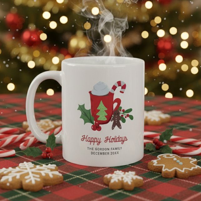 Cookies und Kakaoweihnachtsferien Niedlich Kaffeetasse (Von Creator hochgeladen)