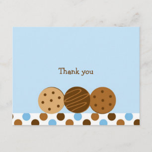 Cookies und Milch Vielen Dank Notizkarten Einladung