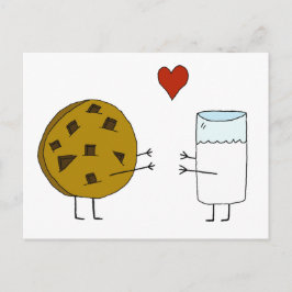 Cookies und Milk Postcard Postkarte