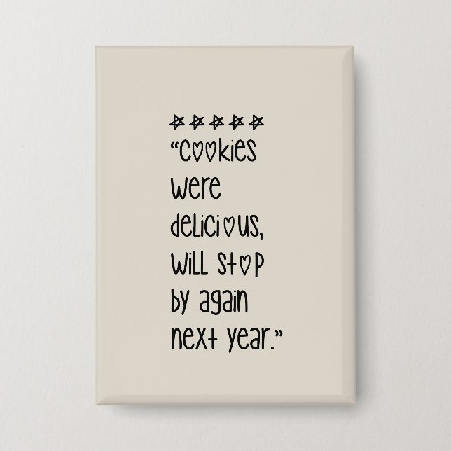 Cookies were delicious button (Vorderseite)