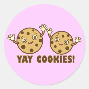Cookies, Yay Runder Aufkleber