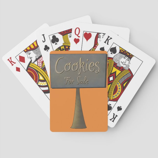 Cookies zum Verkauf von Karten Spielkarten (Rückseite)