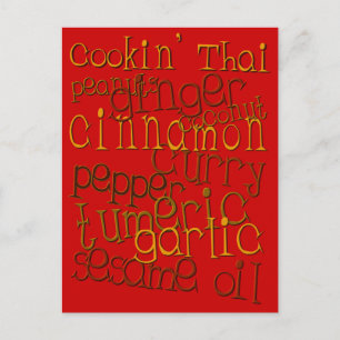 Cookin' Thai Postkarte