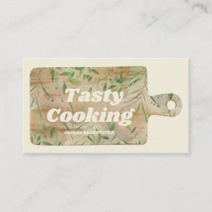 Cooking-Blog Cutting Board Koch Vanille Elfenbein Visitenkarte