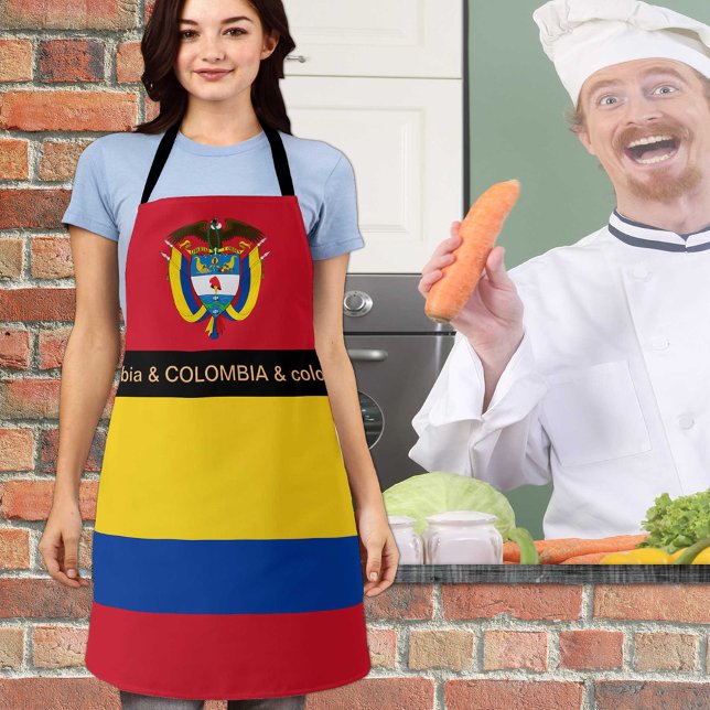 Cooking Colombia & Colombian Flag Koch Küche Schürze (Von Creator hochgeladen)