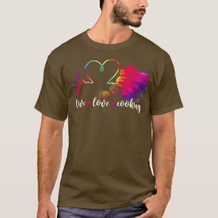 Cooking Cook Gefärbte Krawatte Herzstück Küche Koc T-Shirt