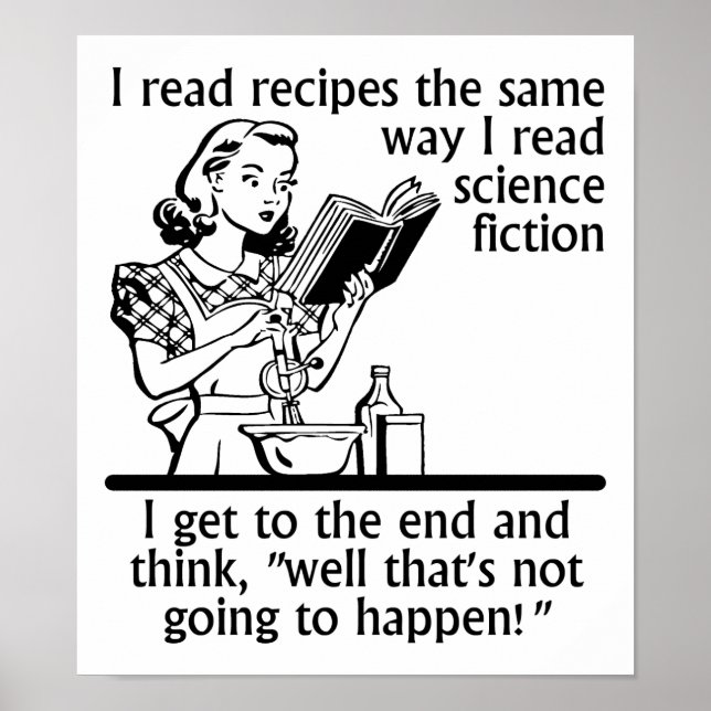 Cooking Fiction Funny Poster (Vorne)