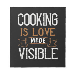 Cooking Is Love Made Vue Notizblock