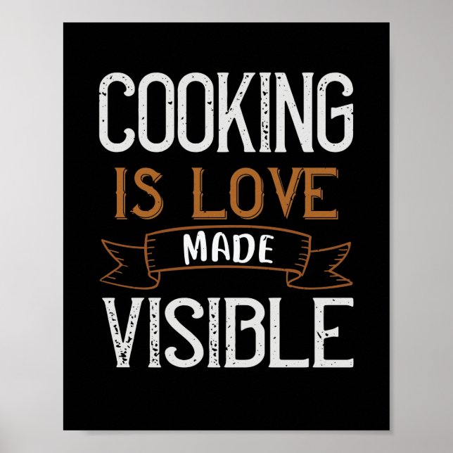Cooking Is Love Made Vue Poster (Vorne)