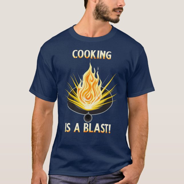 COOKING IST EIN BLAST T - Shirt Design for Men (Vorderseite)