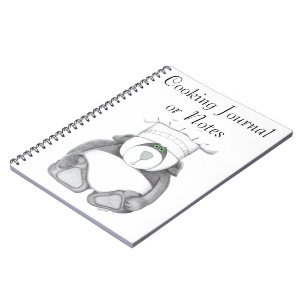 Cooking Journal mit Panda Bear Picture Notizblock