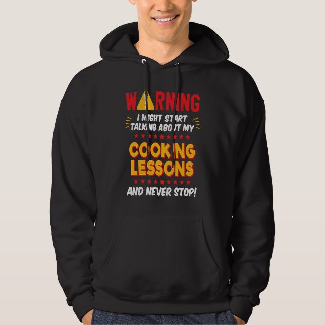 Cooking Lessons Joke Graphic Hoodie (Vorderseite)
