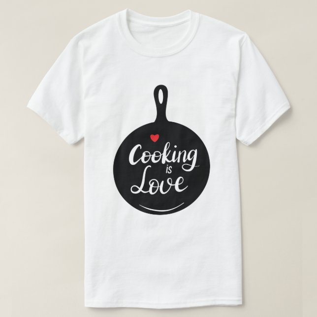 Cooking Liebe Custom T - Shirt (Design vorne)
