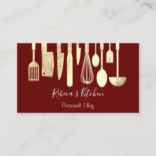 Cooking Personal Koch Restaurant Catering Burgund Visitenkarte