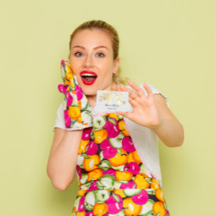 Cooking Personal Koch Restaurant Catering Gold Visitenkarte