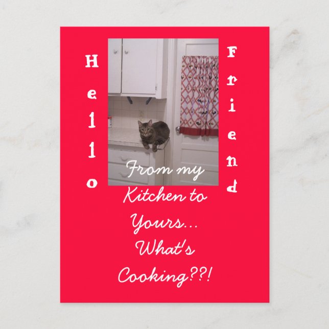 Cooking-up Fun Postcard. Postkarte (Vorderseite)
