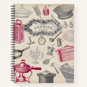 Cooking Vintag Style Notebook Notizbuch