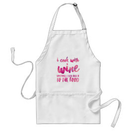 Cooking with Wine Standard Apron Schürze