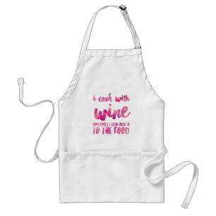 Cooking with Wine Standard Apron Schürze