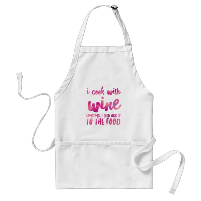 Cooking with Wine Standard Apron Schürze (Vorne)