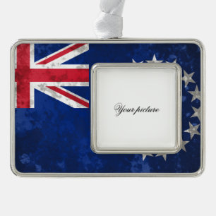 Cookinseln Rahmen-Ornament Silber