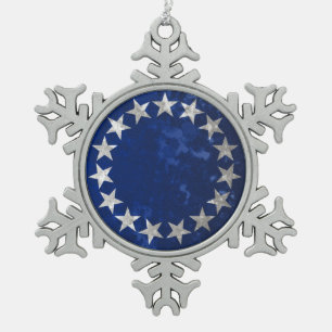 Cookinseln Schneeflocken Zinn-Ornament