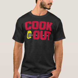 Cookout - Vintage Chalk-Textur - Rot und Lampe; Gr T-Shirt