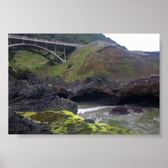 Cook's Chasm, Cape Perpetua, OR Poster (Vorne)